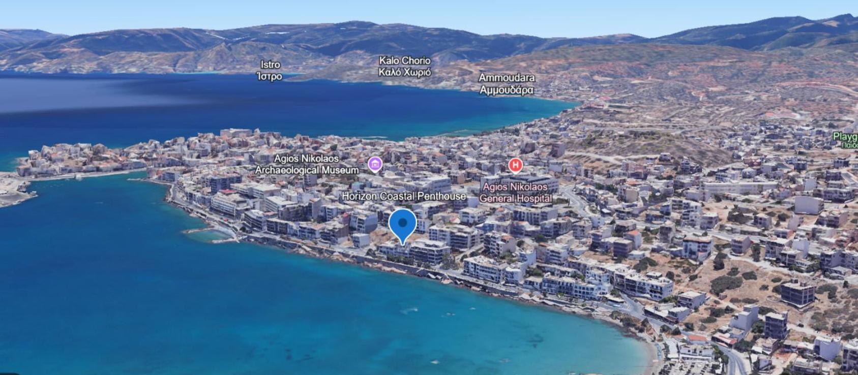 Horizon Central Apartment Amazing View Агиос-Николаос Экстерьер фото